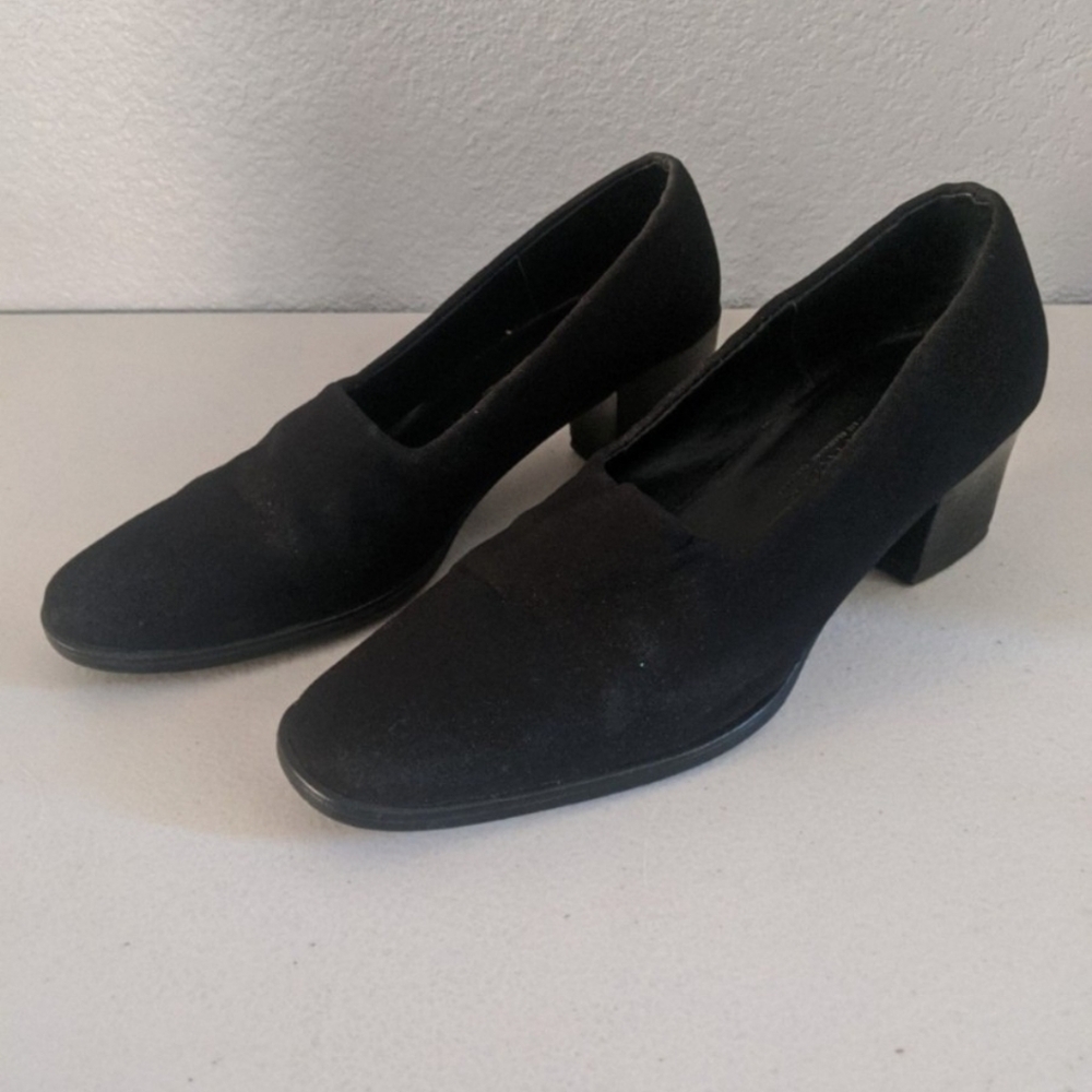 Women's Fashion Retro Black Shoes Heels  Comfort Support Businesscasual Office